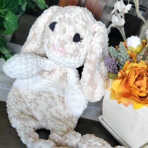 Hand Crochet Bunny/Snuggy/Lovee Baby Blanket